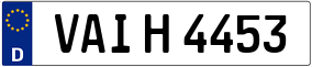 Trailer License Plate